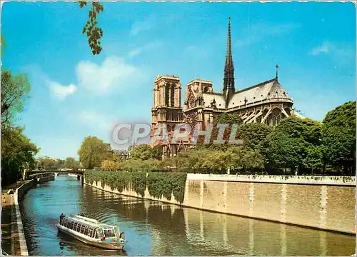 Cartes postales moderne Paris Notre D et la Seine