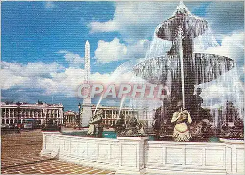 Cartes postales moderne La Place de la concorde et l'Obelisque