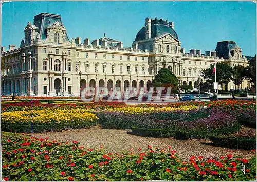 Cartes postales moderne Paris Le palais du Louvre et les Jardins