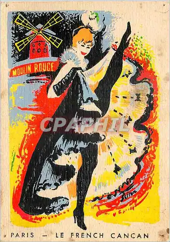 Cartes postales moderne Paris Le French Cancan Moulin