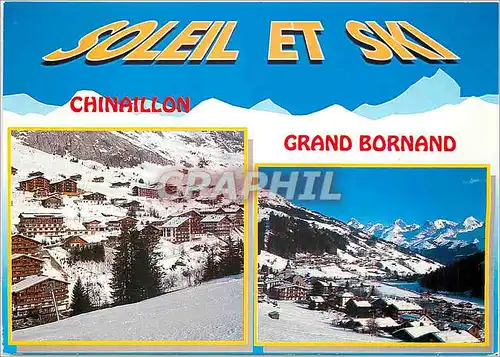 Moderne Karte Le Grand Bornad et le chinaillon (Hte Sav) alt 950 2850 m