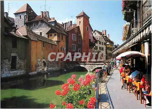 Cartes postales moderne Les vieux quartiers le thiou et ses berges fleuries annecy hte sav