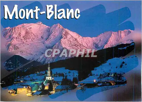Moderne Karte AU Pays du Mont blanc haute Sav le village de combloux