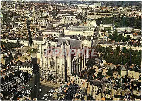 Cartes postales moderne Nantes (Loire Atlantique) Vue aerienne sur lesquartiers