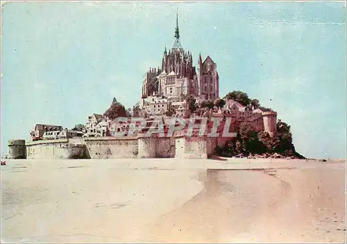 Moderne Karte Le Mont Saint Michel (Manche) Le cote est