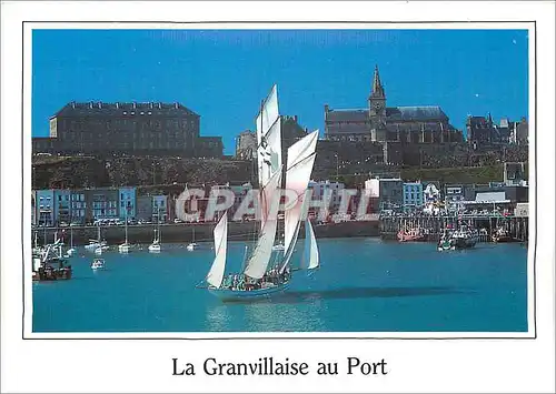 Cartes postales moderne La Granvillaise au Port