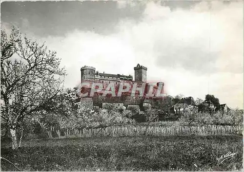 Moderne Karte Le Lot illustre Bretenoux Chateau de Castelnau Facade sud