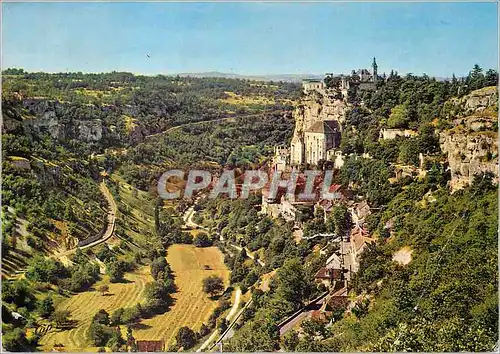 Cartes postales moderne En quercy lot Pittorsque vue generale de Roc Amadour 2e site de France