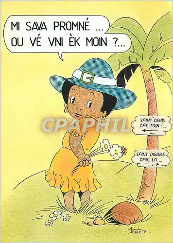 Cartes postales moderne Je vais me ballader veux tu venir avec moi