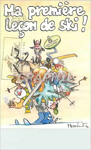 Cartes postales moderne Ma Premiere lecon de Ski