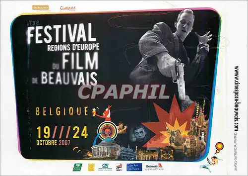 Moderne Karte Festival regions d'Europe film Beauvais