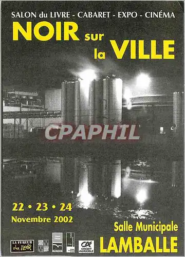 Cartes postales moderne Noir sur la Ville Salon du Roman Noir et du Polar 22 23 24 Novembre 2002 Lamballe
