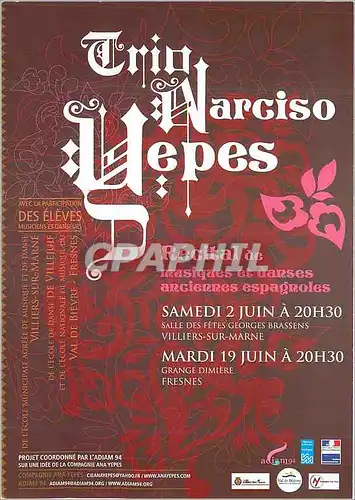 Cartes postales moderne Trin Narciso Recital