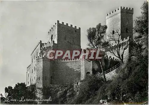 Moderne Karte Erice Le Torri mediovali