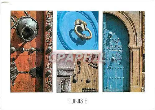 Cartes postales moderne Tunisie anatomie de porte