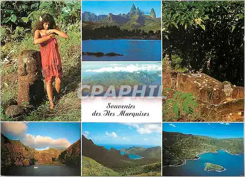 Cartes postales moderne Souvenir des Htes Marquises