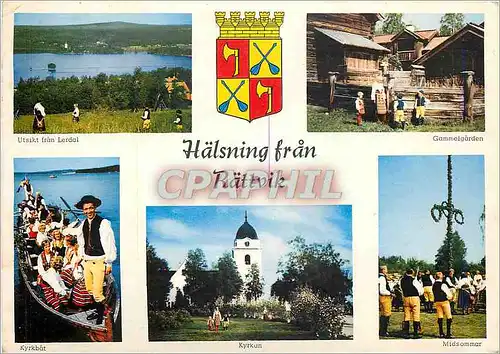 Cartes postales moderne Halsning fran Rattvik