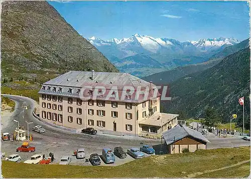 Cartes postales moderne Hotel Bellevue simplon Blick auf die Berner Alpen