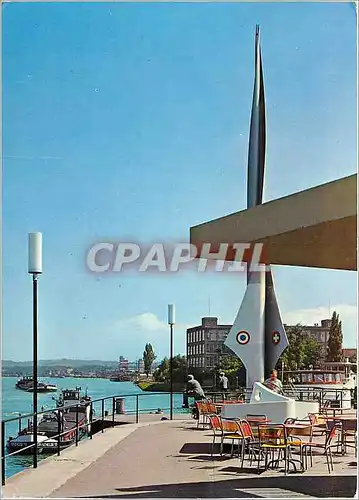Cartes postales moderne Basel Port du Rhin de Petit Huningue