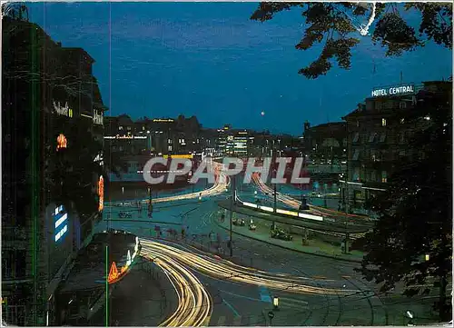 Cartes postales moderne Zurich Centralplatz bei nacht