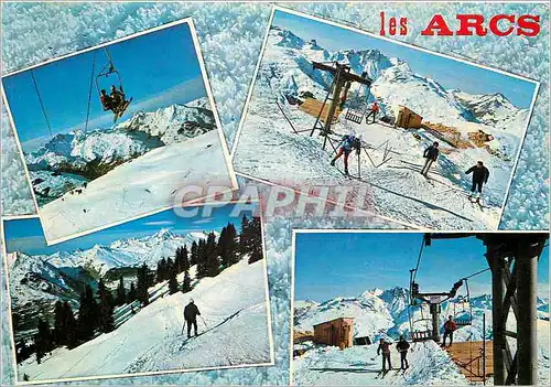 Moderne Karte Bourg Saint Maurice les Arcs (Savoie) Telesiege de l'Arpette 2070 2410 m