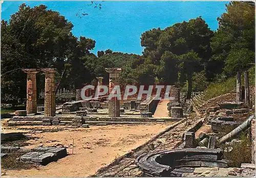 Moderne Karte Olympia Vue generale de l'Hraion