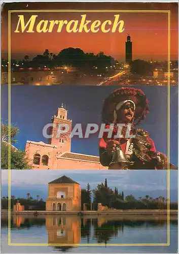 Cartes postales moderne Marrakech (Maroc) divers aspects