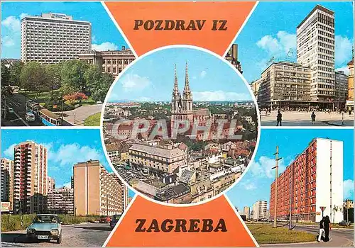 Moderne Karte Pozdrav iz Zagreba