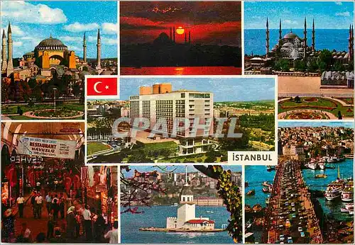Cartes postales moderne Istanbul Turkey View from the city