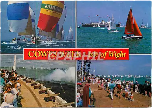 Moderne Karte Cowes Week Isle of Wight