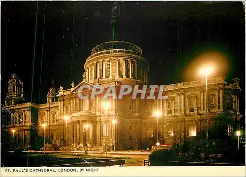 Cartes postales moderne St Paul's Cathedrale London By Night