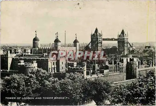 Cartes postales moderne Tower of London and Tower Bridge