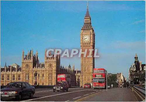 Cartes postales moderne London Westminster Bridge and Houses of Parliament