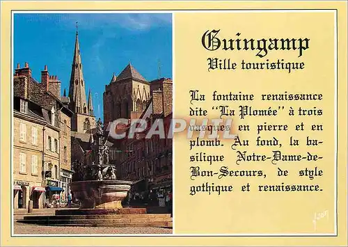 Moderne Karte Guingamp (C du N) Couleurs et Lumiere de Bretagne