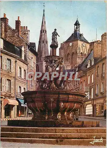 Moderne Karte Guingamp (C du N) la fontaine de la pompe