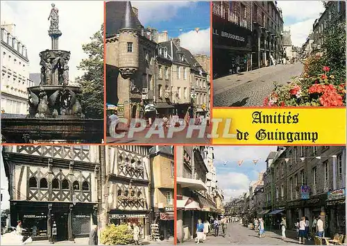 Cartes postales moderne Guingamp (Cote d'Armor) Vues diverses du centre ville