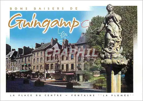 Moderne Karte Guingamp Couleurs de Bretagne