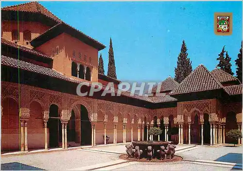 Cartes postales moderne Granada Alhambra Cour des Lions