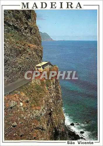 Cartes postales moderne Vicente (Madeira) La Cote nord pres de l'embouchure de la Ribeira do Inferno