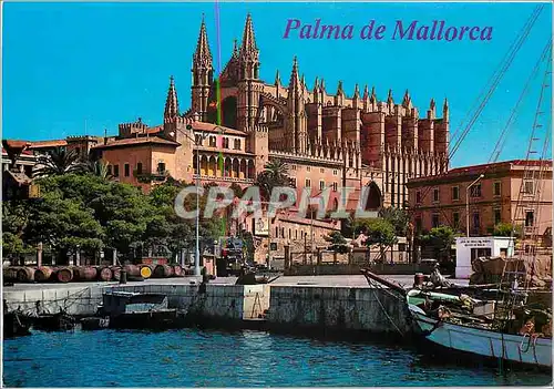 Moderne Karte Mallorca (Balerares) Espana Palma La Cathedrale (Siglo) XIII