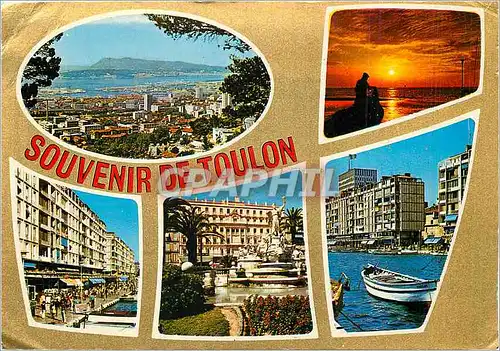 Moderne Karte Cote Varoise Toulon