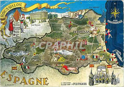 Cartes postales moderne Roussillon