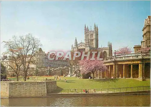 Cartes postales moderne The Abbey and Parade Garden Bath