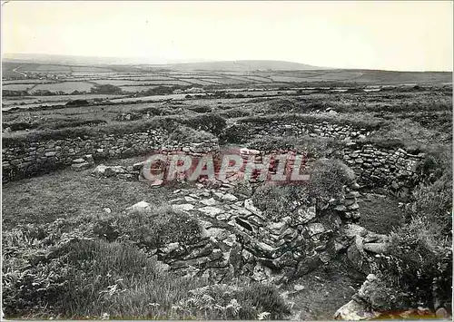 Cartes postales moderne Chysauster Ancient Village Cornwall House Interior Looking West