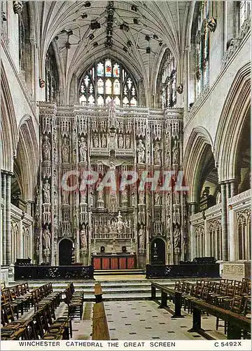 Cartes postales moderne Winchester Cathedral  The Great Screen