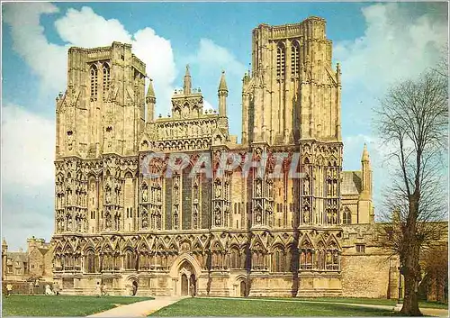 Moderne Karte Wells Cathedral Somerset