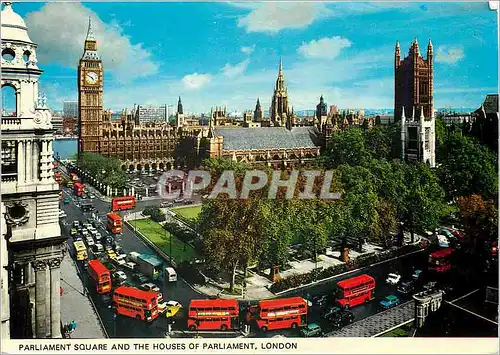 Cartes postales moderne London Parliament Square and the Houses of Parliament