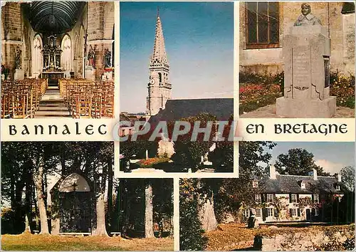 Cartes postales moderne La Bretagne Pittoresque l'Interieur de l'Eglise