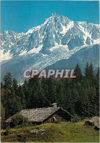 Cartes postales moderne Aiguille du Midi et Glacier des Bossons