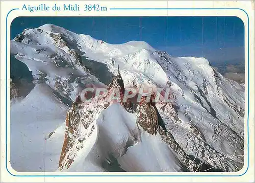 Moderne Karte Aiguille du Midi (3842 m)